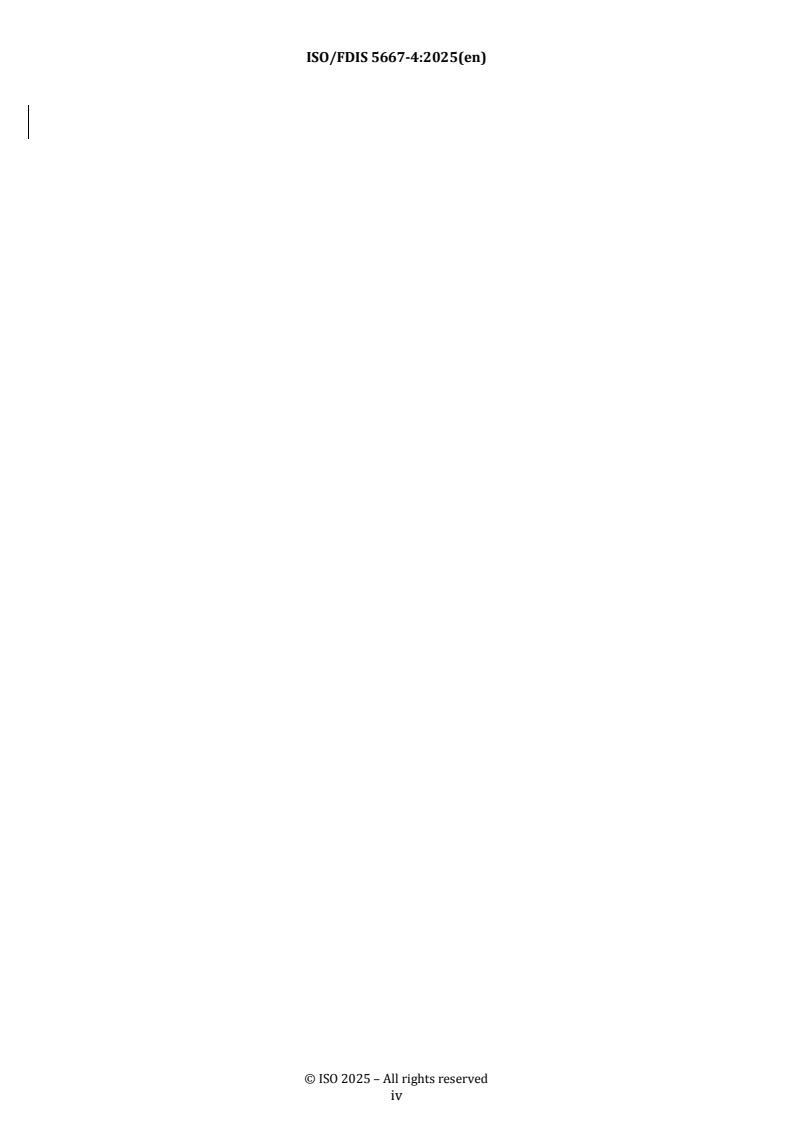 ISO 5667-4 REDLINE ISO/FDIS 5667-4 - Water quality — Sampling — Part 4: Guidance on sampling from lakes, natural and man-made
Released:10/17/2025 - Page 4 preview