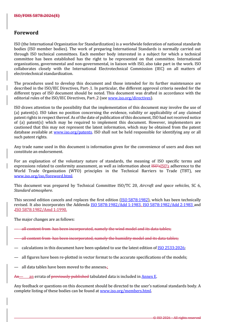 ISO/FDIS 5878 REDLINE ISO/FDIS 5878 - Reference atmospheres for aerospace use — Temperature profiles, wind characteristics and humidity models - Page 4 preview