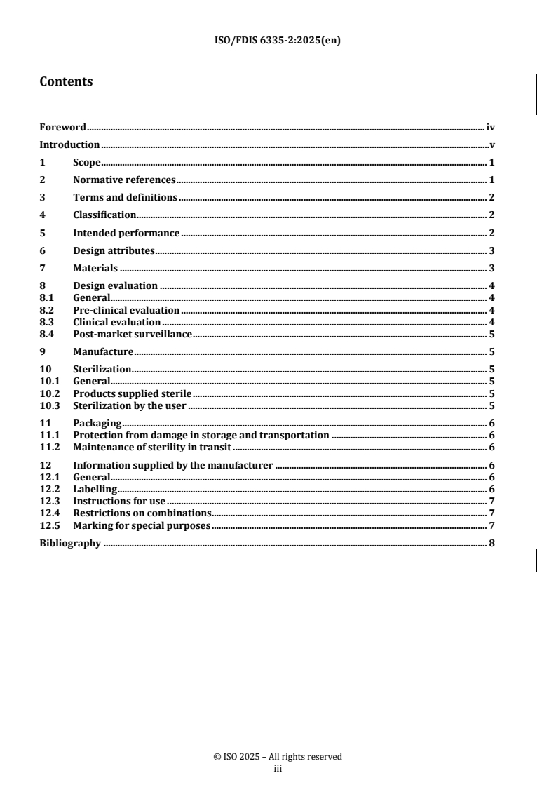 ISO/FDIS 6335-2 REDLINE ISO/FDIS 6335-2 - Surgical instruments — Staplers — Part 2: General requirements
Released:6. 11. 2025 - Page 3 preview