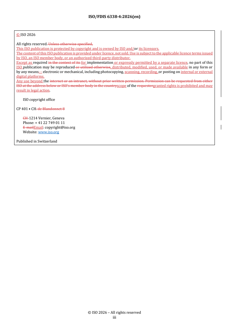 ISO/FDIS 6338-4 REDLINE ISO/FDIS 6338-4 - Calculations of greenhouse gas (GHG) emissions throughout the liquefied natural gas (LNG) chain — Part 4: Shipping - Page 3 preview