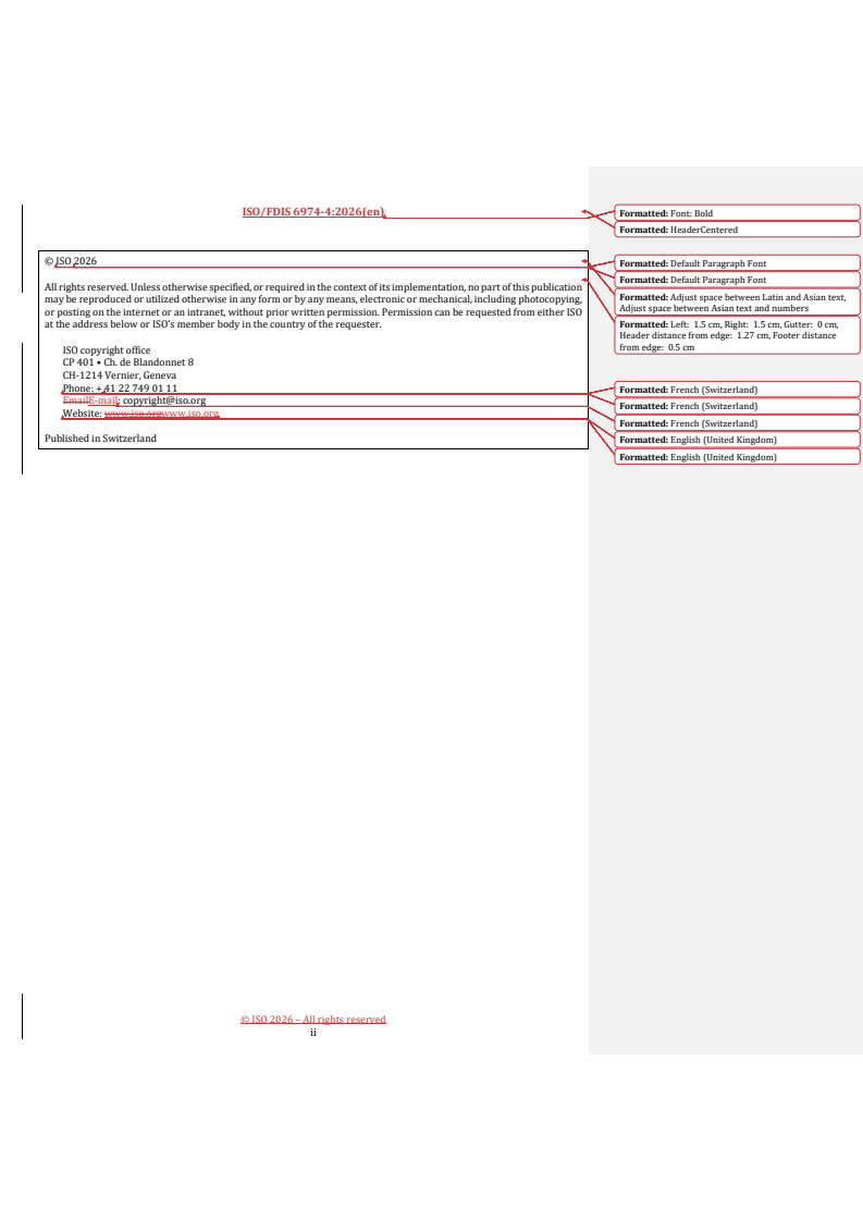 ISO/FDIS 6974-4 REDLINE ISO/FDIS 6974-4 - Natural gas — Determination of composition and associated uncertainty by gas chromatography — Part 4: Guidelines and requirements for gas analysis - Page 4 preview