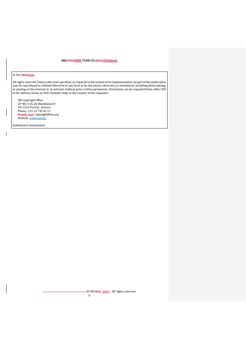 ISO 7240-33 REDLINE ISO/FDIS 7240-33 - Fire detection and alarm systems — Part 33: Thermal imaging fire detectors - Page 2 preview