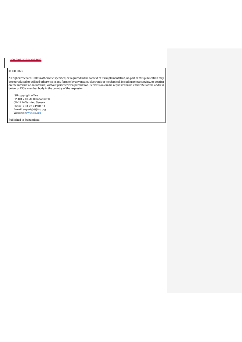 REDLINE ISO/FDIS 7726 - Ergonomics of the thermal environment — Instruments for measuring and monitoring physical quantities
Released:6. 06. 2025