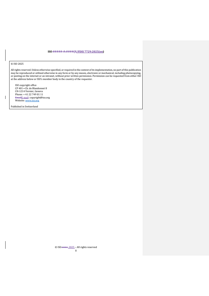 REDLINE ISO/FDIS 7729 - Typical vertical joints between two prefabricated ordinary concrete external wall components — Properties, characteristics and classification criteria
Released:12. 12. 2025