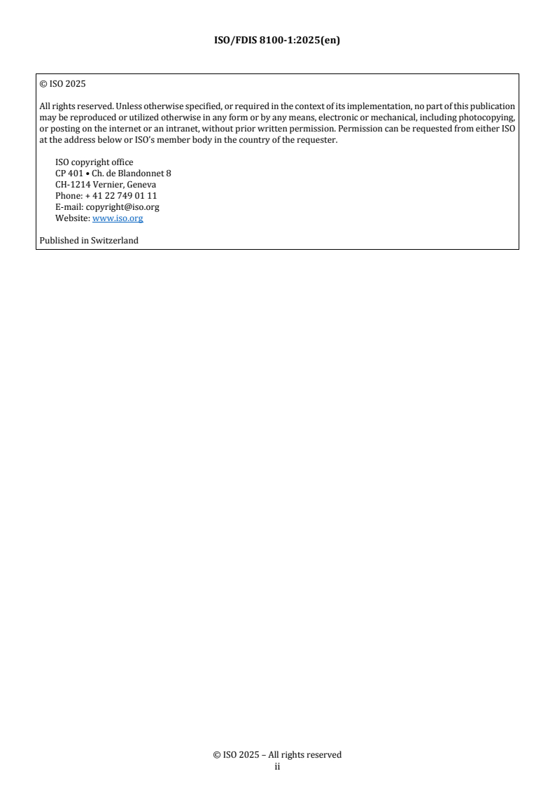 REDLINE ISO/FDIS 8100-1 - Lifts for the transport of persons and goods — Part 1: Safety rules for the construction and installation of passenger and goods passenger lifts
Released:19. 11. 2025