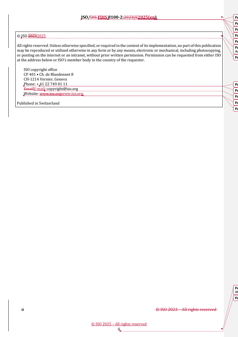 REDLINE ISO/FDIS 8100-2 - Lifts for the transport of persons and goods — Part 2: Design rules, calculations, verifications and tests of lift components
Released:19. 11. 2025
