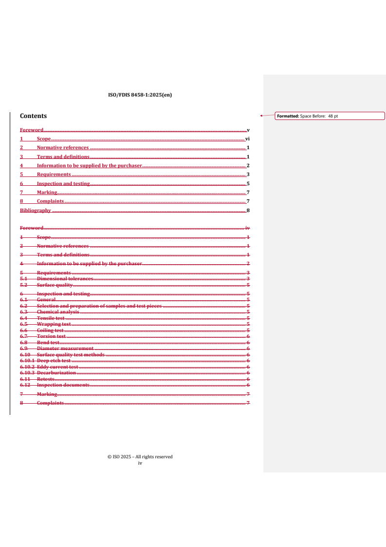 ISO 8458-1 REDLINE ISO/FDIS 8458-1 - Steel wire for mechanical springs — Part 1: General requirements
Released:10/14/2025 - Page 4 preview