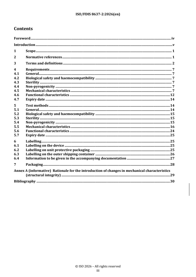 ISO/FDIS 8637-2 REDLINE ISO/FDIS 8637-2 - Extracorporeal systems for blood purification — Part 2: Extracorporeal blood and fluid circuits for haemodialysers, haemodiafilters, haemofilters and haemoconcentrators - Page 3 preview