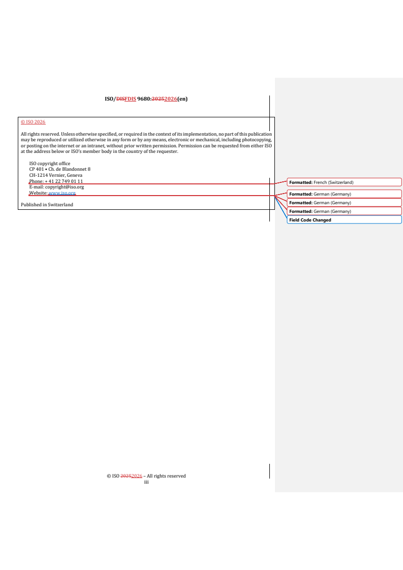 ISO/FDIS 9680 REDLINE ISO/FDIS 9680 - Dentistry — Operating lights
Released:26. 01. 2026 - Page 3 preview