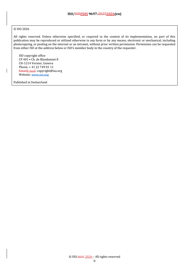 ISO/FDIS 9697 REDLINE ISO/FDIS 9697 - Water quality — Gross beta activity — Test method using thick source - Page 2 preview