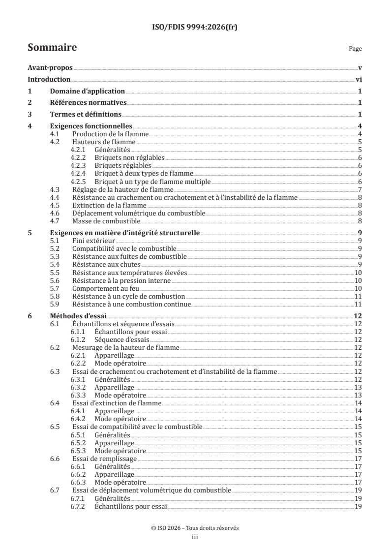 ISO/FDIS 9994 ISO/FDIS 9994 - Briquets — Spécifications de sécurité - Page 3 preview