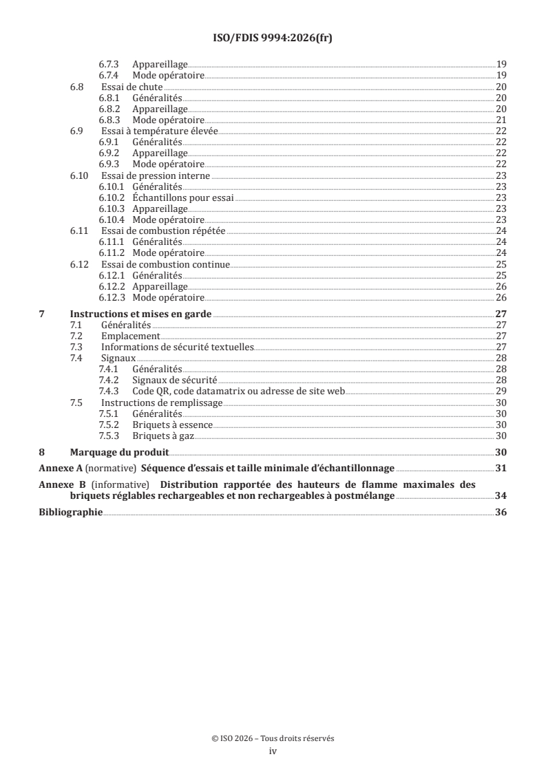 ISO/FDIS 9994 ISO/FDIS 9994 - Briquets — Spécifications de sécurité - Page 4 preview
