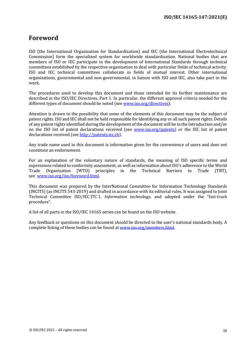 ISO/IEC 14165-147:2021 ISO/IEC 14165-147:2021 - Information technology – Fibre channel — Part 147: Physical interfaces - 7 (FC-PI-7)/8/2021 - Page 3 preview