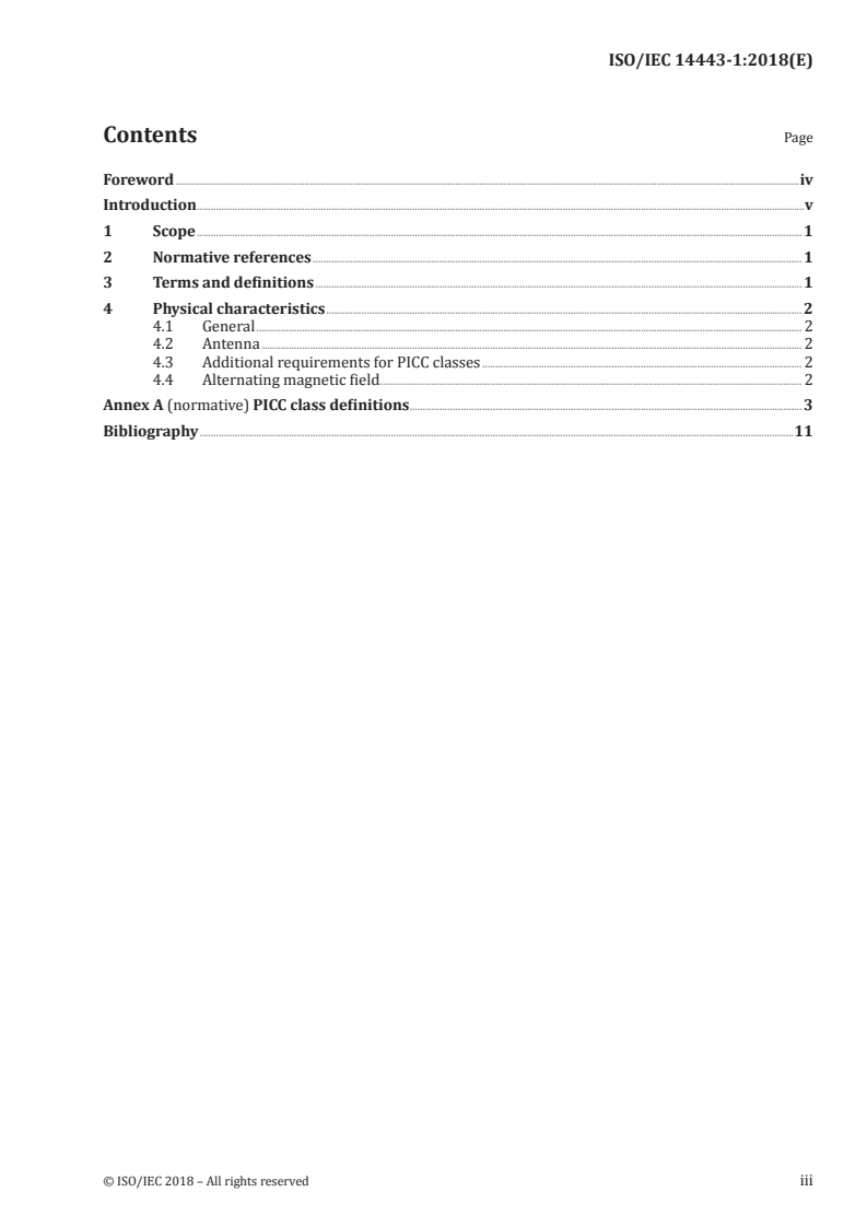 ISO/IEC 14443-1:2018 ISO/IEC 14443-1:2018 - Cards and security devices for personal identification — Contactless proximity objects — Part 1: Physical characteristics/12/2018 - Page 3 preview