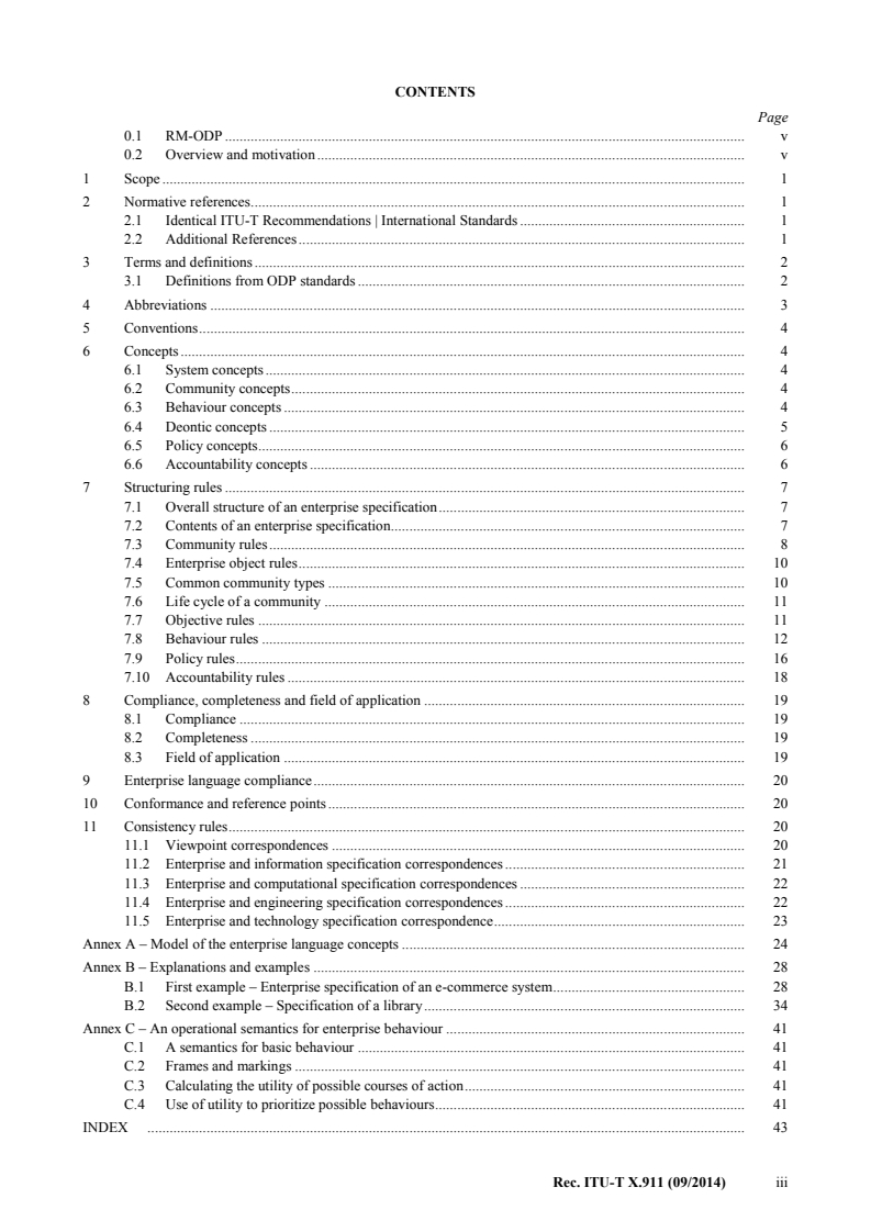 ISO/IEC 15414:2015 ISO/IEC 15414:2015 - Information technology — Open distributed processing — Reference model — Enterprise language/1/2015 - Page 3 preview