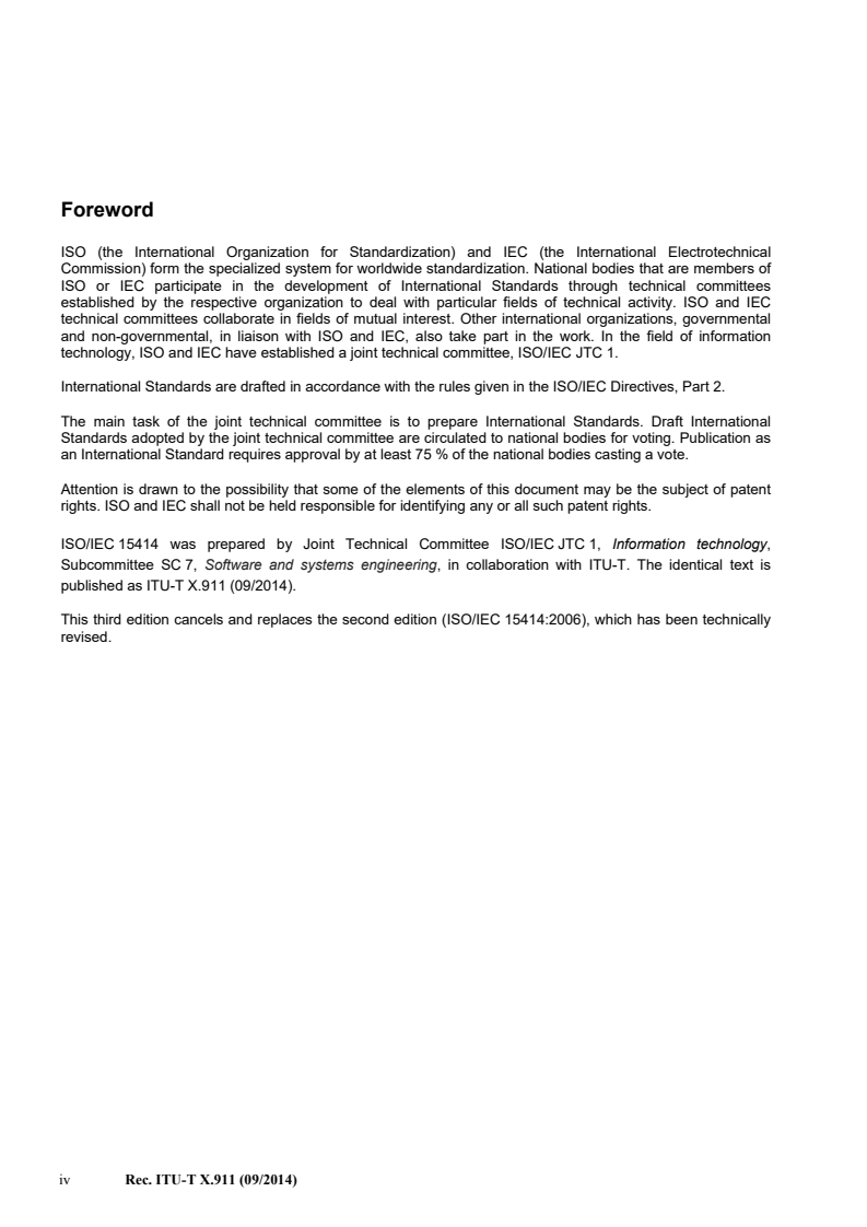 ISO/IEC 15414:2015 ISO/IEC 15414:2015 - Information technology — Open distributed processing — Reference model — Enterprise language/1/2015 - Page 4 preview