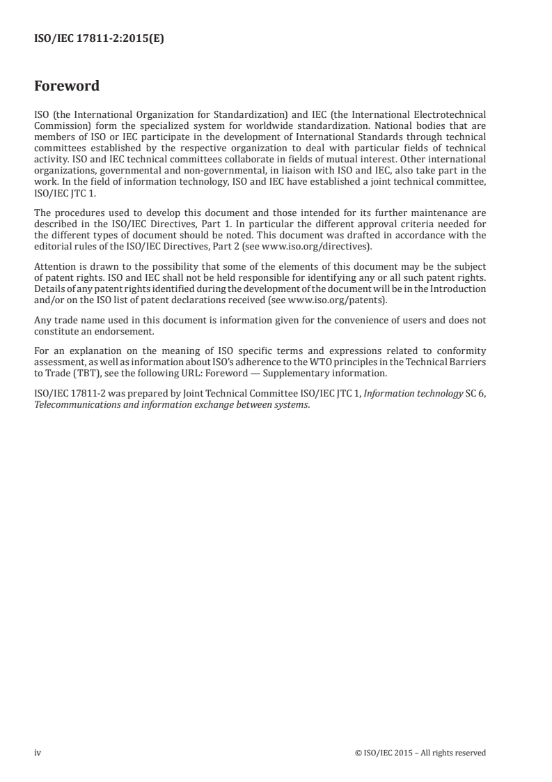 ISO/IEC 17811-2:2015 ISO/IEC 17811-2:2015 - Information technology — Device control and management — Part 2: Specification of Device Control and Management Protocol/26/2015 - Page 4 preview