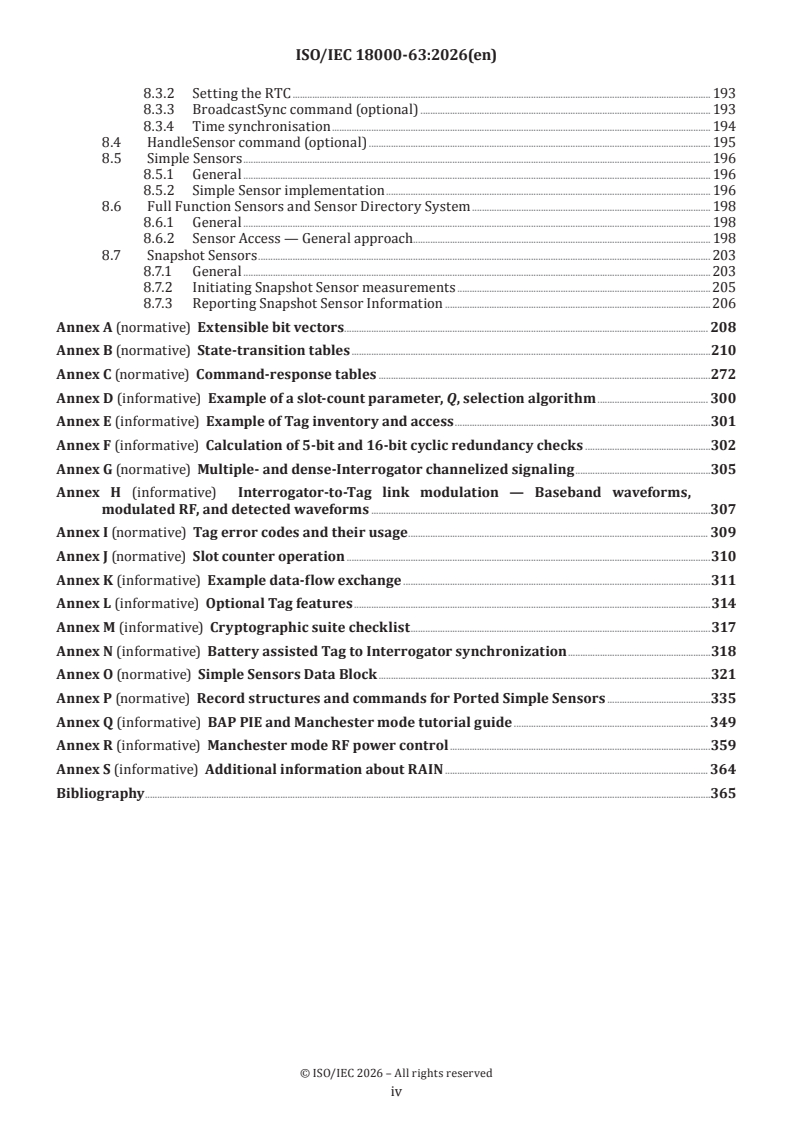 ISO/IEC 18000-63:2026 ISO/IEC 18000-63:2026 - Information technology — Radio frequency identification for item management — Part 63: Parameters for air interface communications at 860 MHz to 930 MHz Type C - Page 4 preview