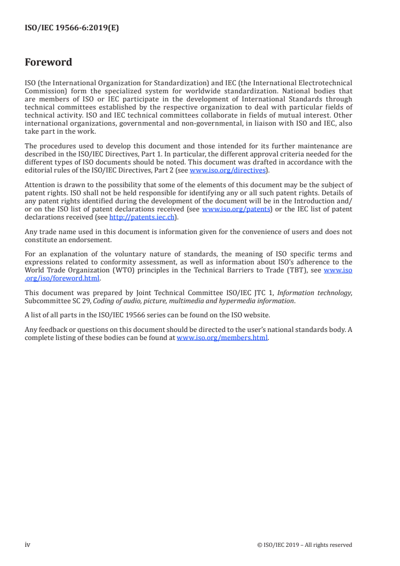 ISO/IEC 19566-6:2019 ISO/IEC 19566-6:2019 - Information technologies — JPEG systems — Part 6: JPEG 360/26/2019 - Page 4 preview