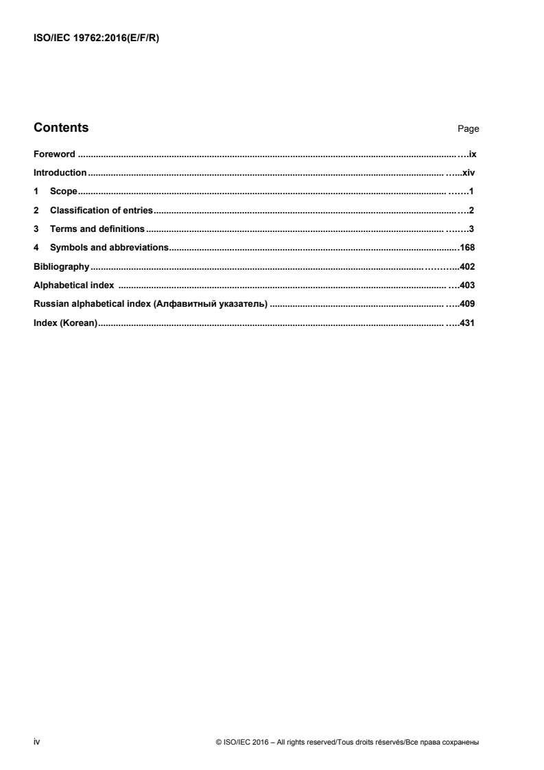 ISO/IEC 19762:2016 ISO/IEC 19762:2016 - Information technology — Automatic identification and data capture (AIDC) techniques — Harmonized vocabulary/3/2016 - Page 4 preview