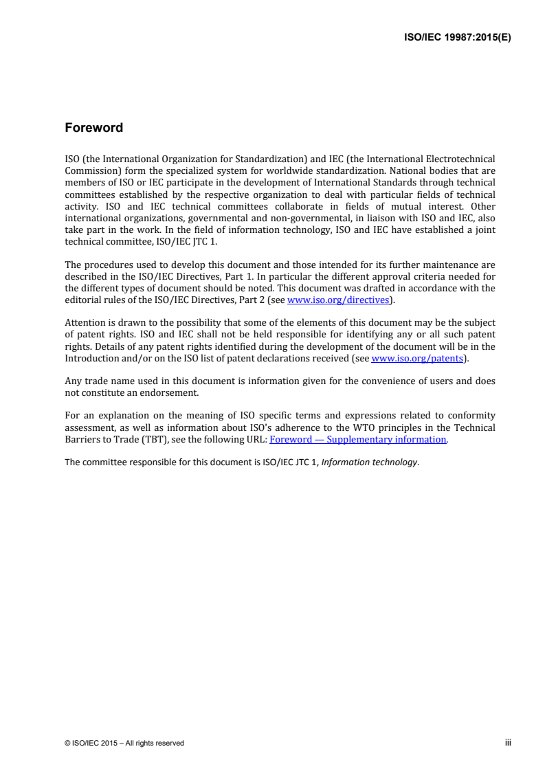ISO/IEC 19987:2015 ISO/IEC 19987:2015 - Information technology — EPC Information services — Specification/14/2015 - Page 3 preview