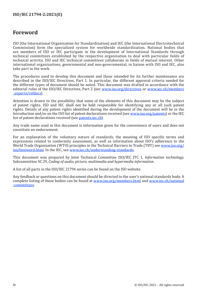ISO/IEC 21794-2:2021 ISO/IEC 21794-2:2021 - Information technology — Plenoptic image coding system (JPEG Pleno) — Part 2: Light field coding/8/2021 - Page 4 preview