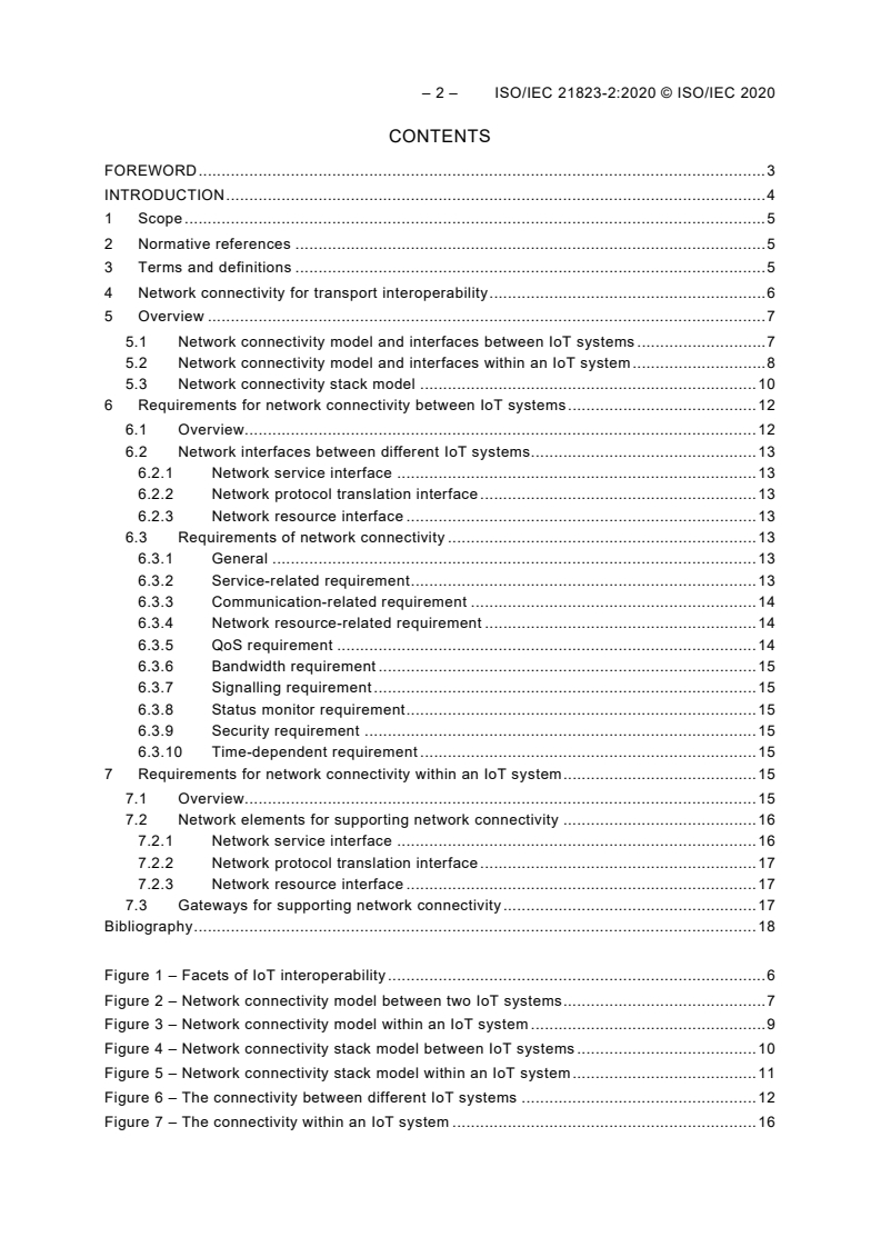 ISO/IEC 21823-2:2020 ISO/IEC 21823-2:2020 - Internet of things (IoT) — Interoperability for IoT systems — Part 2: Transport interoperability/29/2020 - Page 4 preview