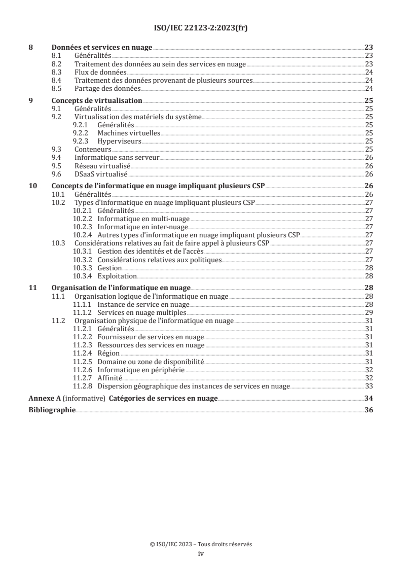 ISO/IEC 22123-2:2023 ISO/IEC 22123-2:2023 - Technologies de l'information — Informatique en nuage — Partie 2: Concepts - Page 4 preview