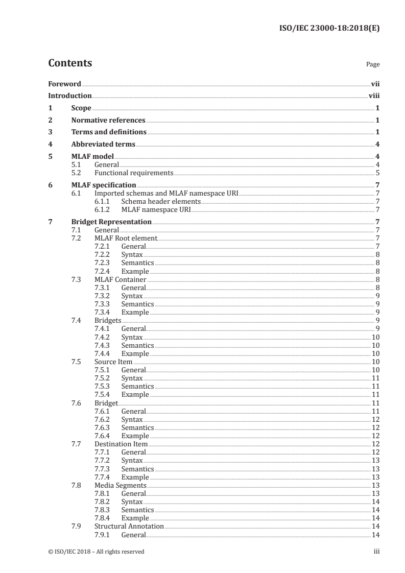 ISO/IEC 23000-18:2018 ISO/IEC 23000-18:2018 - Information technology — Multimedia application formats (MPEG-A) — Part 18: Media linking application format/23/2018 - Page 3 preview