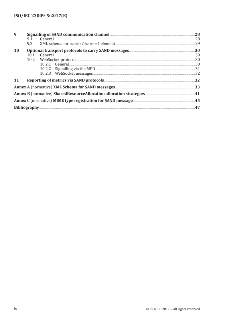 ISO/IEC 23009-5:2017 ISO/IEC 23009-5:2017 - Information technology — Dynamic adaptive streaming over HTTP (DASH) — Part 5: Server and network assisted DASH (SAND)/24/2017 - Page 4 preview