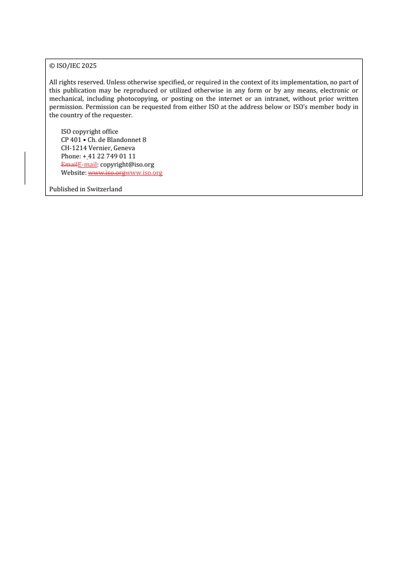 ISO/IEC 23090-18:2024/Amd 2 REDLINE ISO/IEC 23090-18:2024/PRF Amd 2 - Information technology — Coded representation of immersive media — Part 18: Carriage of geometry-based point cloud compression data — Amendment 2: Point reliability indication and other improvements
Released:11/24/2025