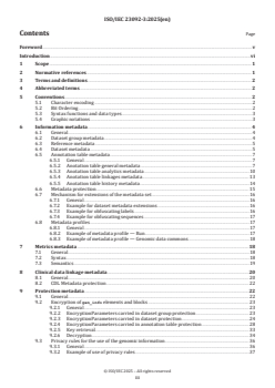 ISO/IEC 23092-3:2025 ISO/IEC 23092-3:2025 - Information technology — Genomic information representation — Part 3: Metadata and application programming interfaces (APIs)
Released:23. 05. 2025 - Page 3 preview