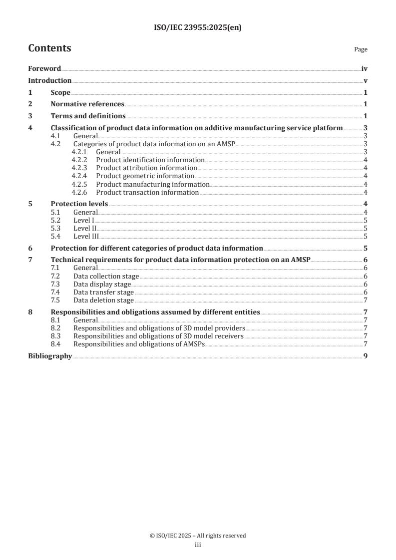 ISO/IEC 23955:2025 ISO/IEC 23955:2025 - Information technology — 3D printing and scanning — Technical requirements for product data protection of an additive manufacturing service platform (AMSP)
Released:1. 09. 2025 - Page 3 preview