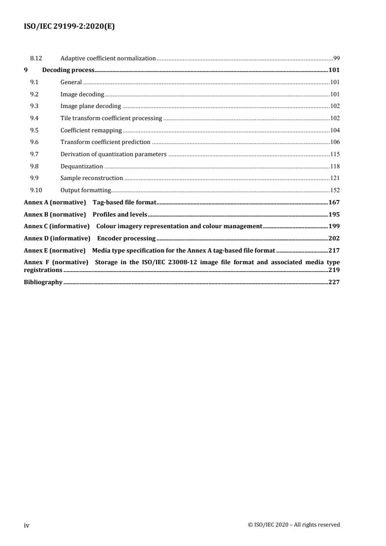 ISO/IEC 29199-2:2020 ISO/IEC 29199-2:2020 - Information technology — JPEG XR image coding system — Part 2: Image coding specification/28/2020 - Page 4 preview