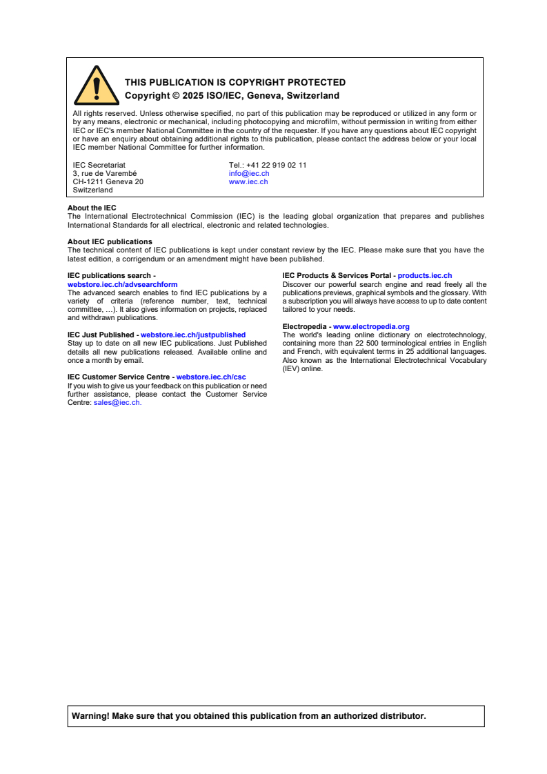 ISO/IEC 30129:2015/Amd 2:2025 - Information technology — Telecommunications bonding networks for buildings and other structures — Amendment 2
Released:18. 07. 2025