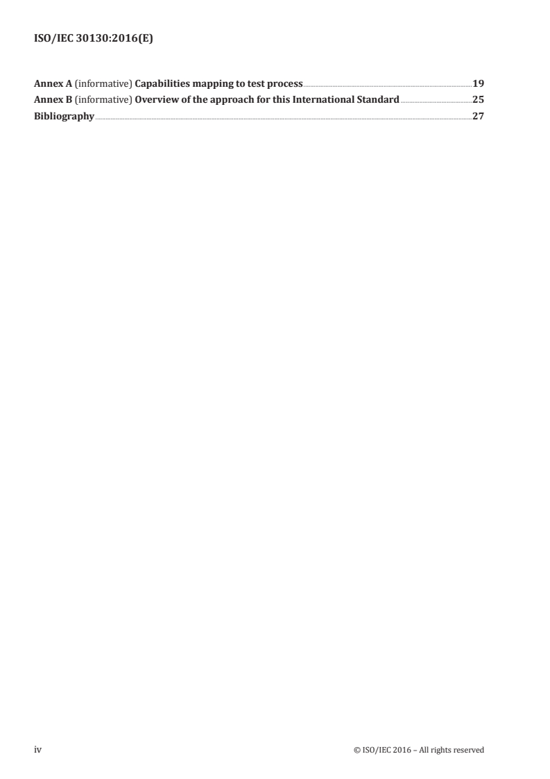 ISO/IEC 30130:2016 ISO/IEC 30130:2016 - Software engineering — Capabilities of software testing tools/19/2016 - Page 4 preview