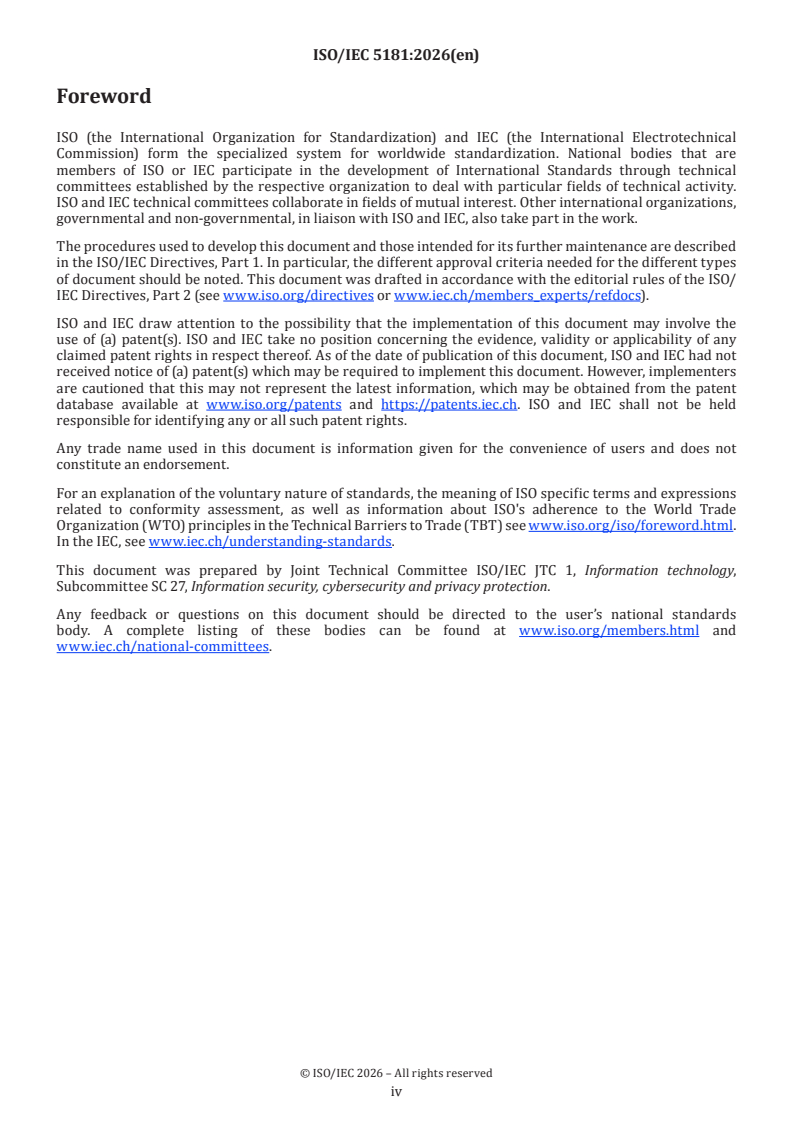 ISO/IEC 5181:2026 ISO/IEC 5181:2026 - Information security, cybersecurity and privacy protection — Data provenance - Page 4 preview
