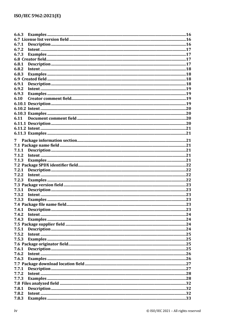 ISO/IEC 5962:2021 ISO/IEC 5962:2021 - Information technology — SPDX® Specification V2.2.1
Released:8/24/2021 - Page 4 preview