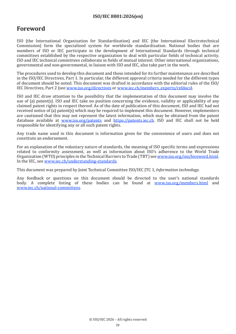 ISO/IEC 8801:2026 ISO/IEC 8801:2026 - Information technology — 3D printing and scanning — Data standard operating procedure (SOP) - Page 4 preview