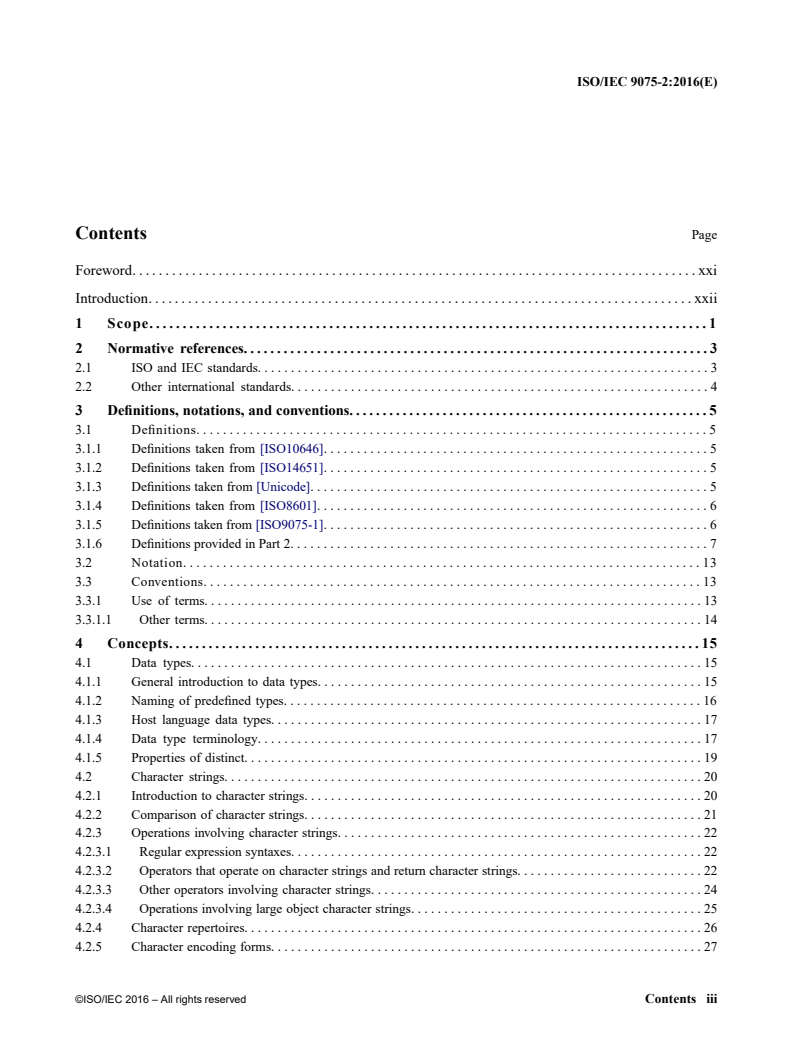 ISO/IEC 9075-2:2016 ISO_IEC_9075-2(E)_Foundation - ISO/IEC 9075-2:2016 - Information technology — Database languages — SQL — Part 2: Foundation (SQL/Foundation)/14/2016 - Page 3 preview