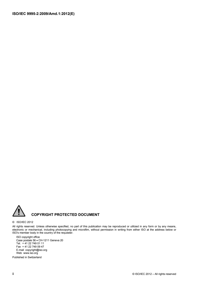 SIST ISO/IEC 9995-2:2010/A1:2020 ISO/IEC 9995-2:2009/Amd 1:2012 - Information technology — Keyboard layouts for text and office systems — Part 2: Alphanumeric section — Amendment 1: Numeric keypad emulation/23/2012 - Page 2 preview