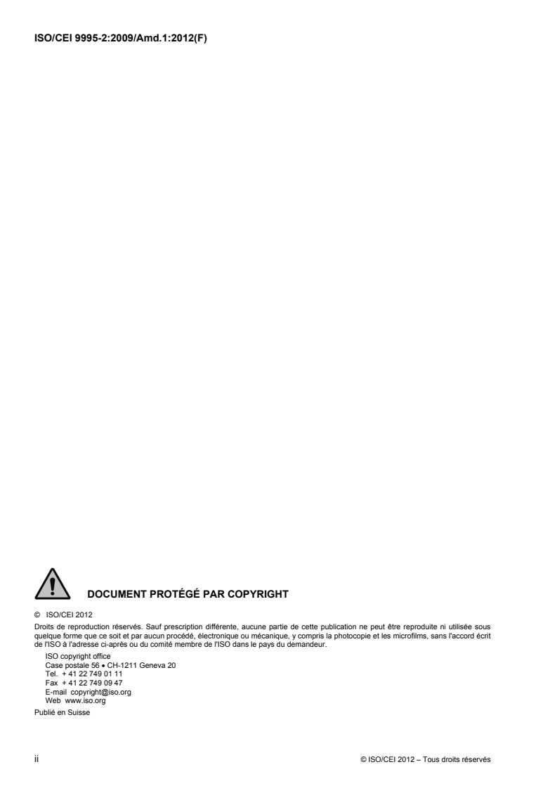 SIST ISO/IEC 9995-2:2010/A1:2020 ISO/IEC 9995-2:2009/Amd 1:2012 - Technologies de l'information — Disposition des claviers conçus pour la bureautique — Partie 2: Module alphanumérique — Amendement 1: Émulation du pavé numérique/23/2012 - Page 2 preview