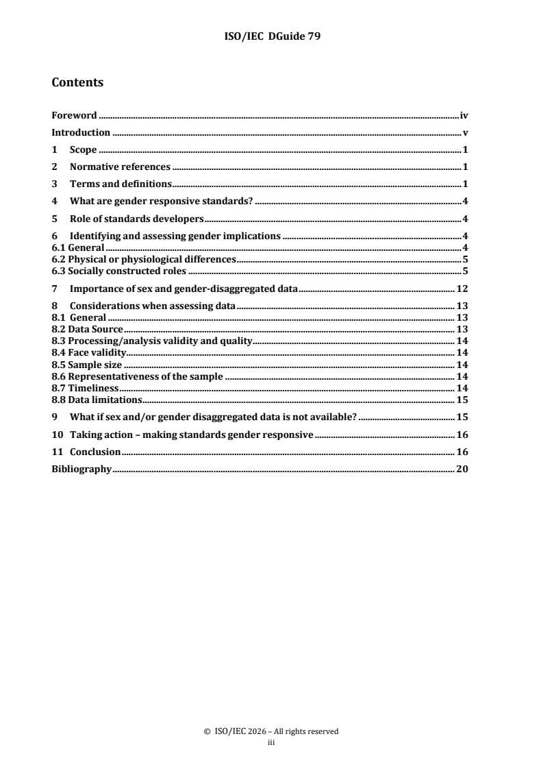 ISO/IEC DGuide 79 ISO/IEC DGuide 79 - Gender responsive standards — Guidance for standards developers - Page 3 preview
