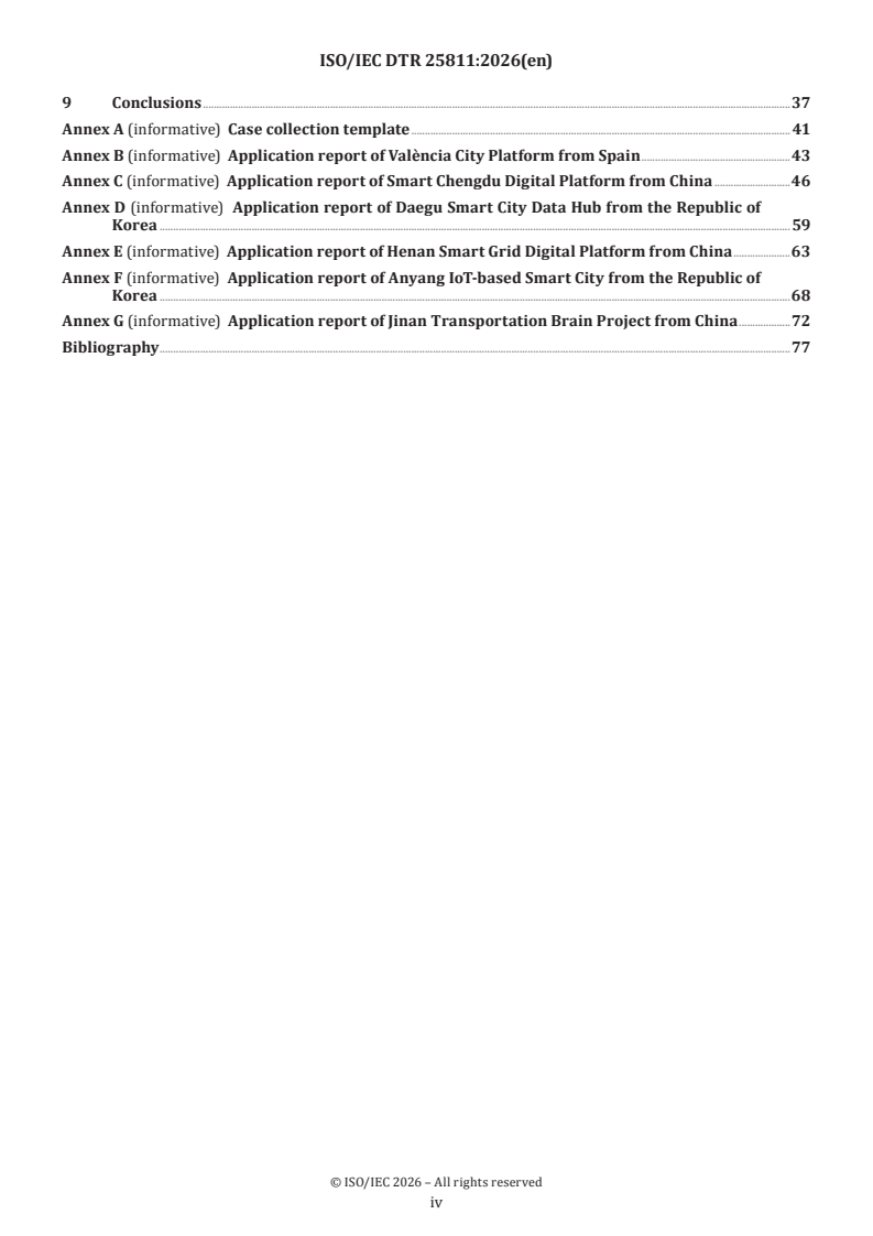 ISO/IEC DTR 25811 ISO/IEC DTR 25811 - Information technology — Case study of ISO/IEC 24039 for smart city digital platforms - Page 4 preview
