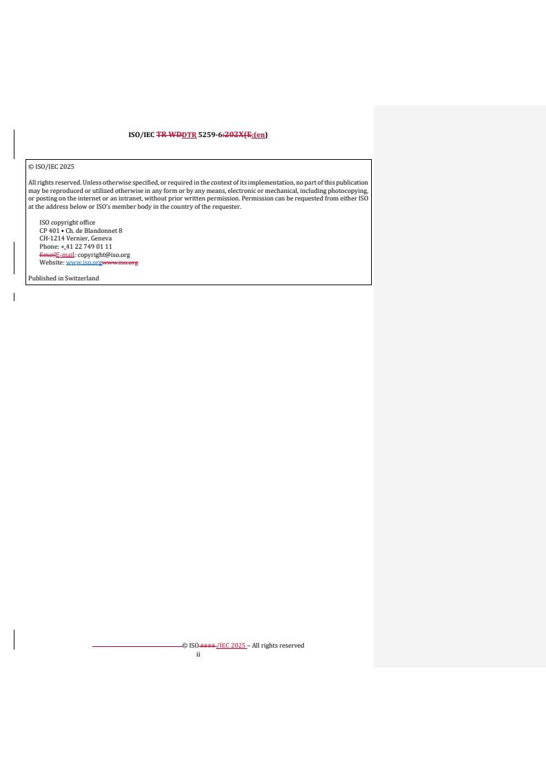 REDLINE ISO/IEC DTR 5259-6 - Artificial intelligence — Data quality for analytics and machine learning (ML) — Part 6: Visualization framework for data quality
Released:11. 12. 2025