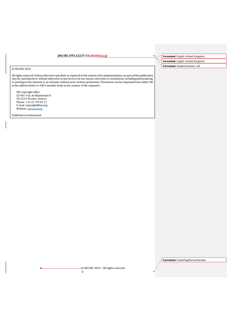 REDLINE ISO/IEC DTS 22237-31 - Information technology — Data centre facilities and infrastructures — Part 31: Key performance indicators for resilience
Released:10/17/2025