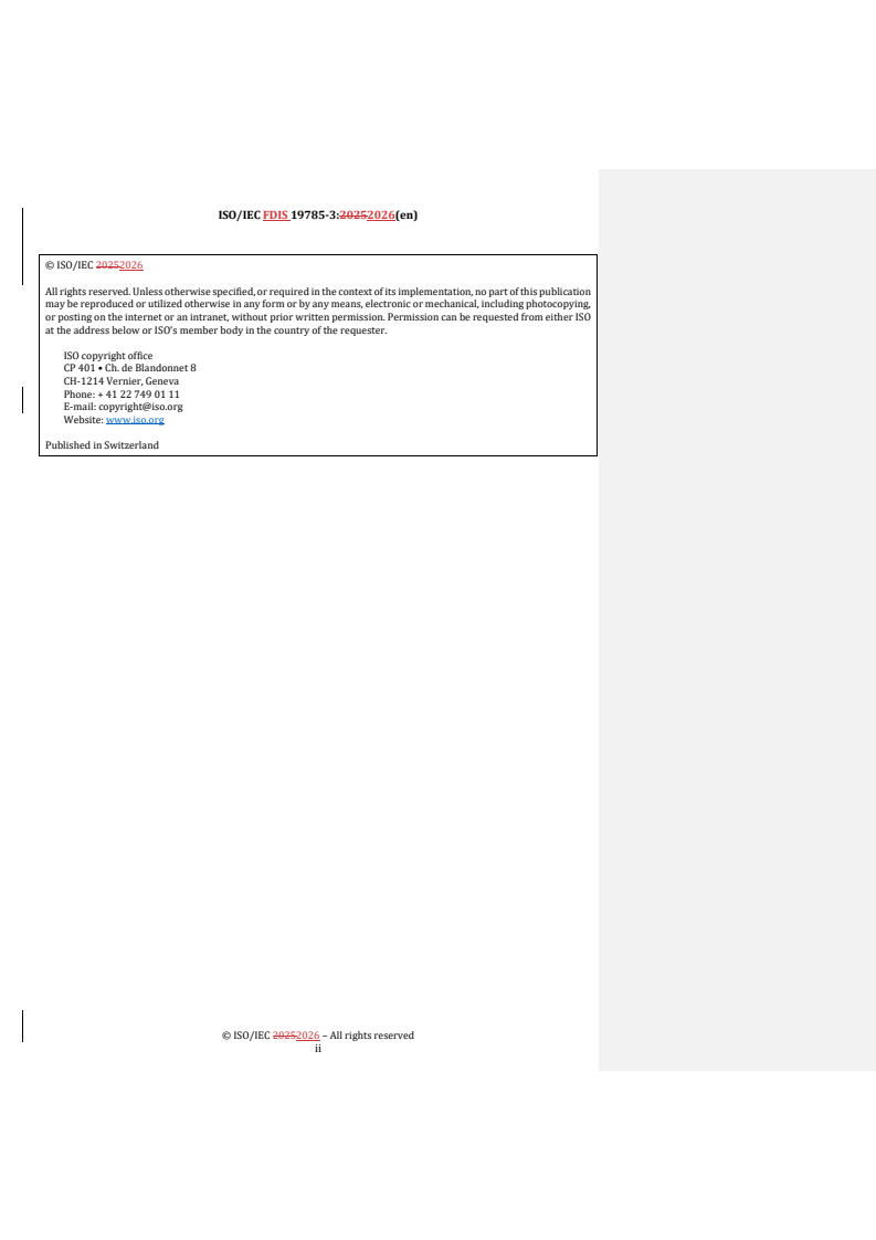 ISO/IEC 19785-3 REDLINE ISO/IEC FDIS 19785-3 - Information technology — Common Biometric Exchange Formats Framework — Part 3: Patron format specifications - Page 2 preview