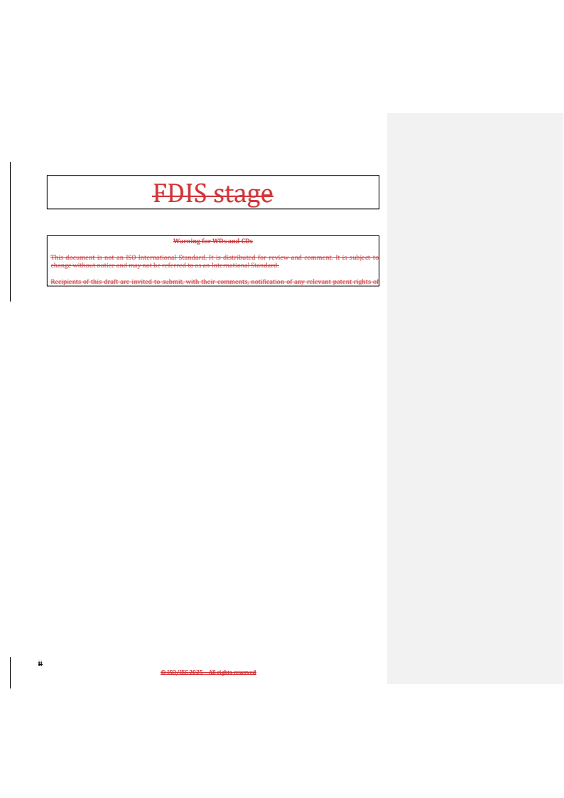 ISO/IEC FDIS 22237-5 REDLINE ISO/IEC FDIS 22237-5 - Information technology — Data centre facilities and infrastructures — Part 5: Telecommunications cabling infrastructure - Page 2 preview