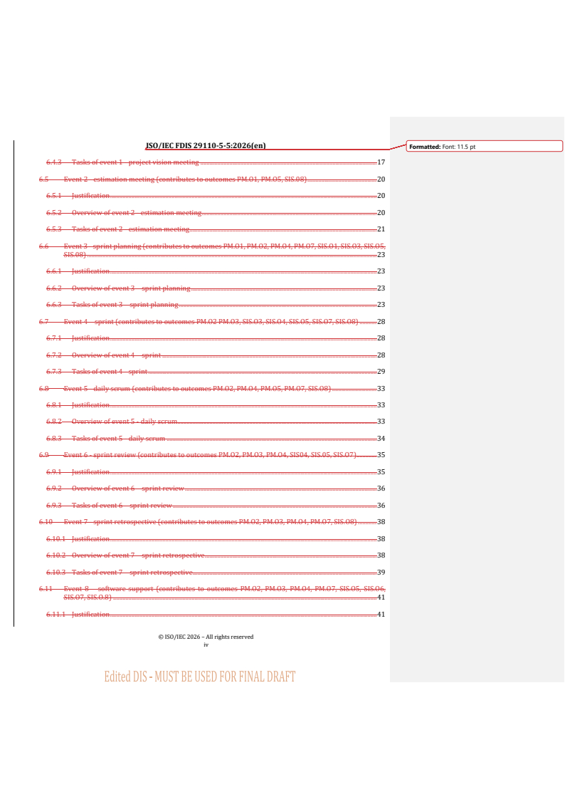 ISO/IEC 29110-5-5 REDLINE ISO/IEC FDIS 29110-5-5 - Systems and software engineering — Life cycle profiles for very small entities (VSEs) — Part 5-5: Agile/DevOps guidelines - Page 4 preview