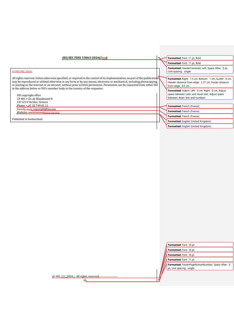 ISO/IEC FDIS 33063 REDLINE ISO/IEC FDIS 33063 - Information technology — Process assessment — Process assessment model for software testing - Page 3 preview